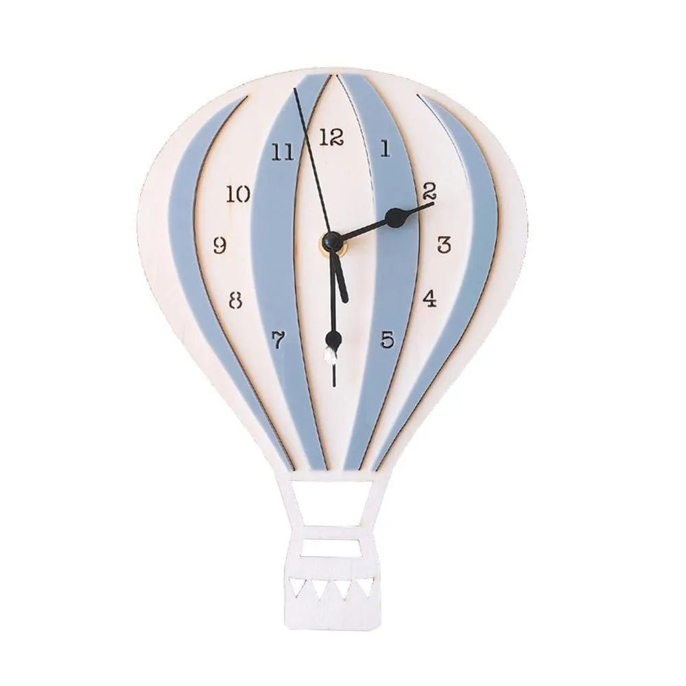 Hot Air Balloon Shape Wall Clock