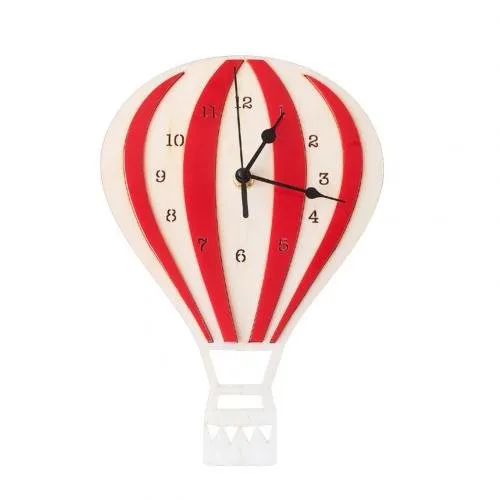 Hot Air Balloon Shape Wall Clock