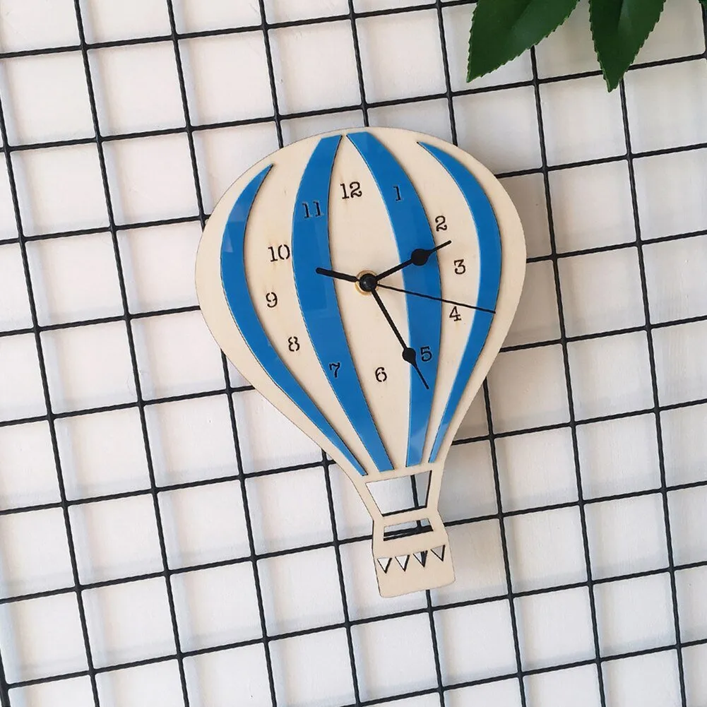 Hot Air Balloon Shape Wall Clock