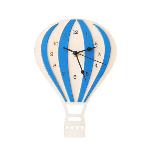 Hot Air Balloon Shape Wall Clock