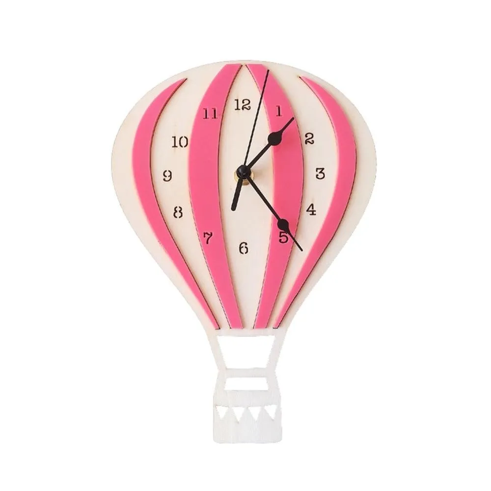 Hot Air Balloon Shape Wall Clock