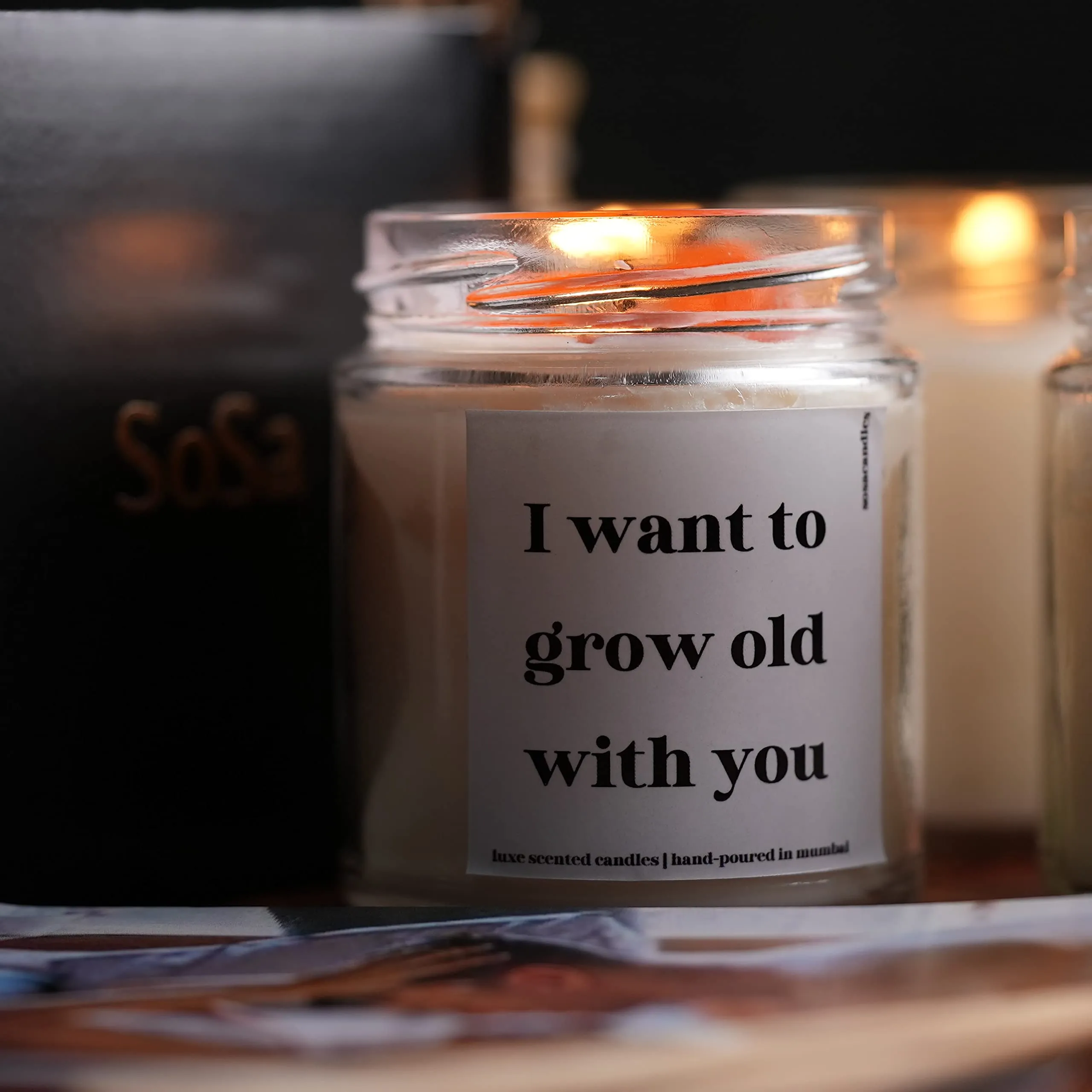 I Want to Grow Old Together Scented Candles Gift Set | Candle Gifts - Gift for Boyfriend, Gift for Girlfriend, Gift for Lover, Christmas Gifts for Couple | Gift for Girlfriend Boyfriend Couples Him