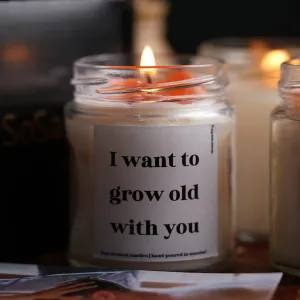 I Want to Grow Old Together Scented Candles Gift Set | Candle Gifts - Gift for Boyfriend, Gift for Girlfriend, Gift for Lover, Christmas Gifts for Couple | Gift for Girlfriend Boyfriend Couples Him