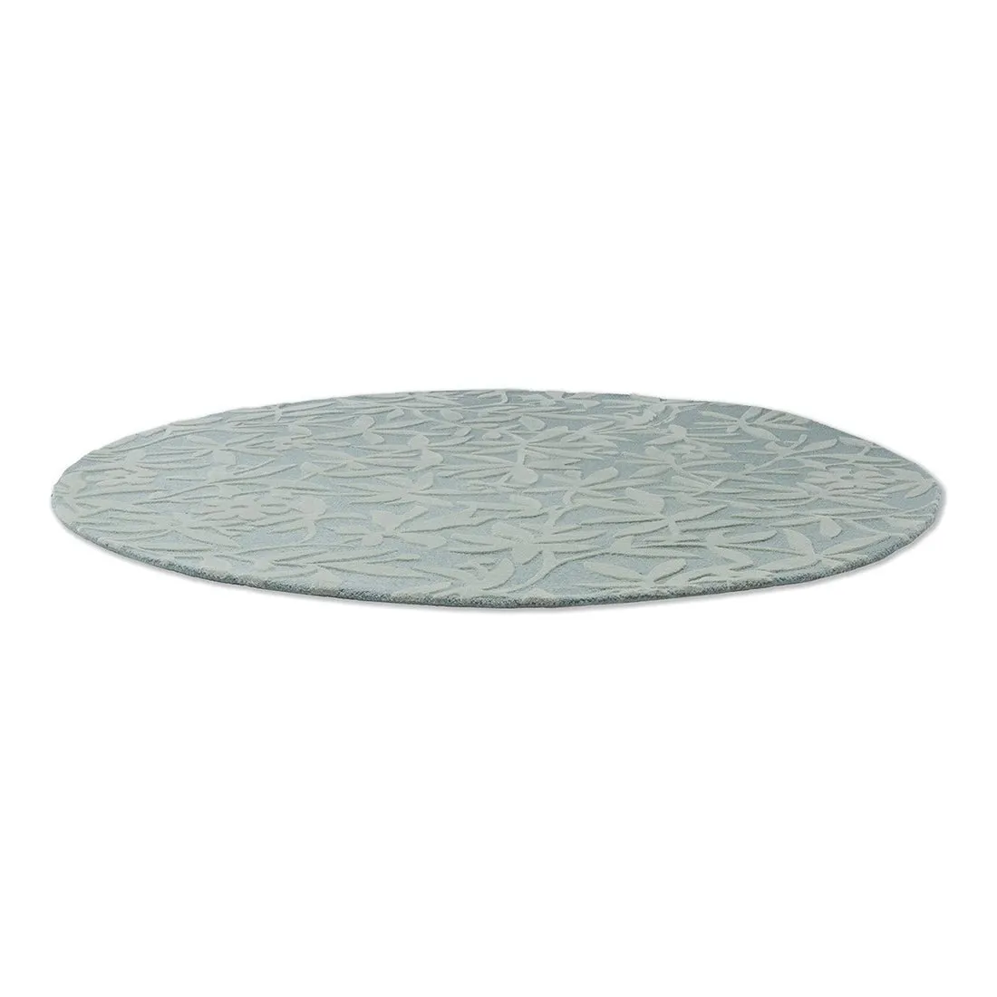 Laura Ashley Cleavers Round Rug - Duck Egg