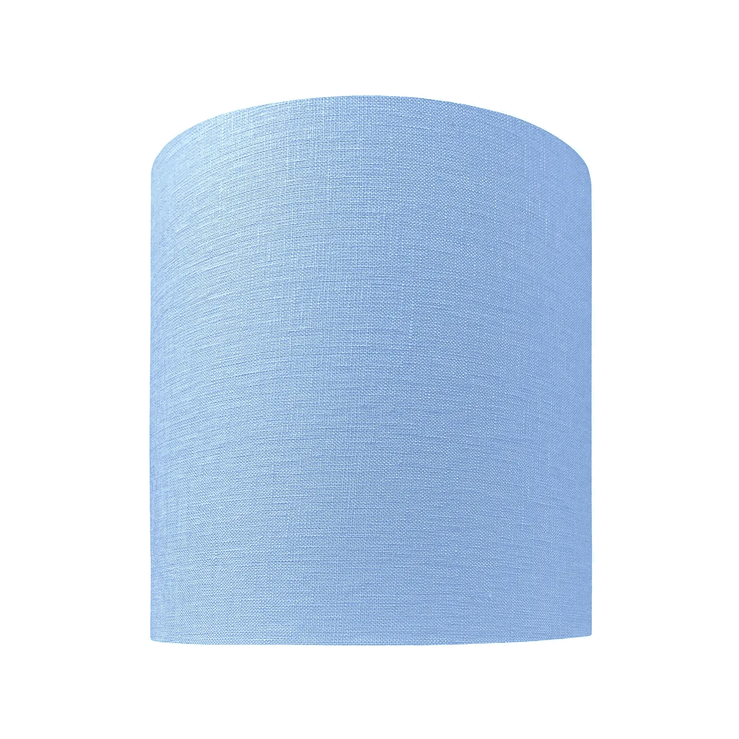 Light Blue Drum Linen Lampshade