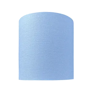 Light Blue Drum Linen Lampshade