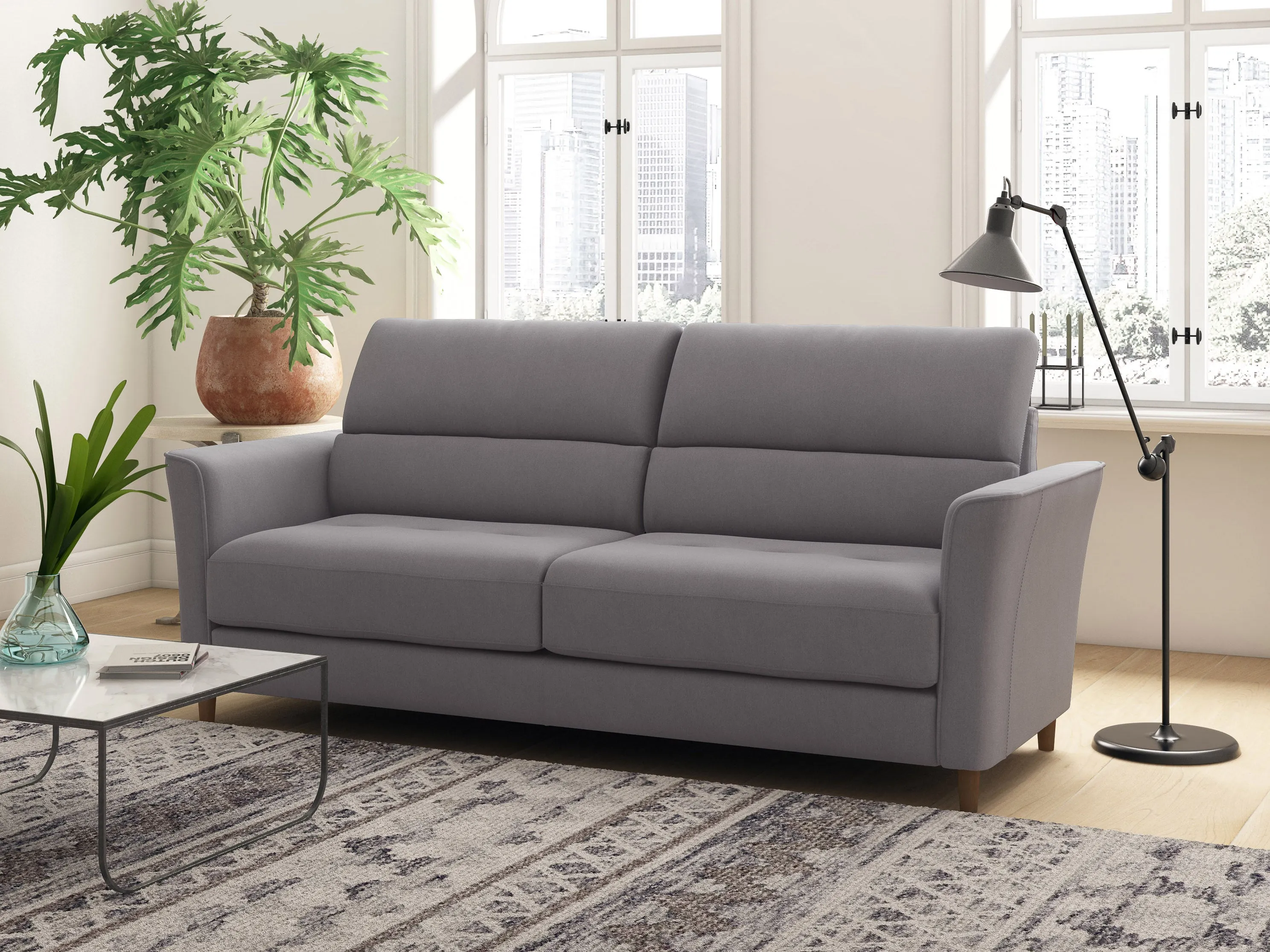 Light Grey 3 Seater Sofa