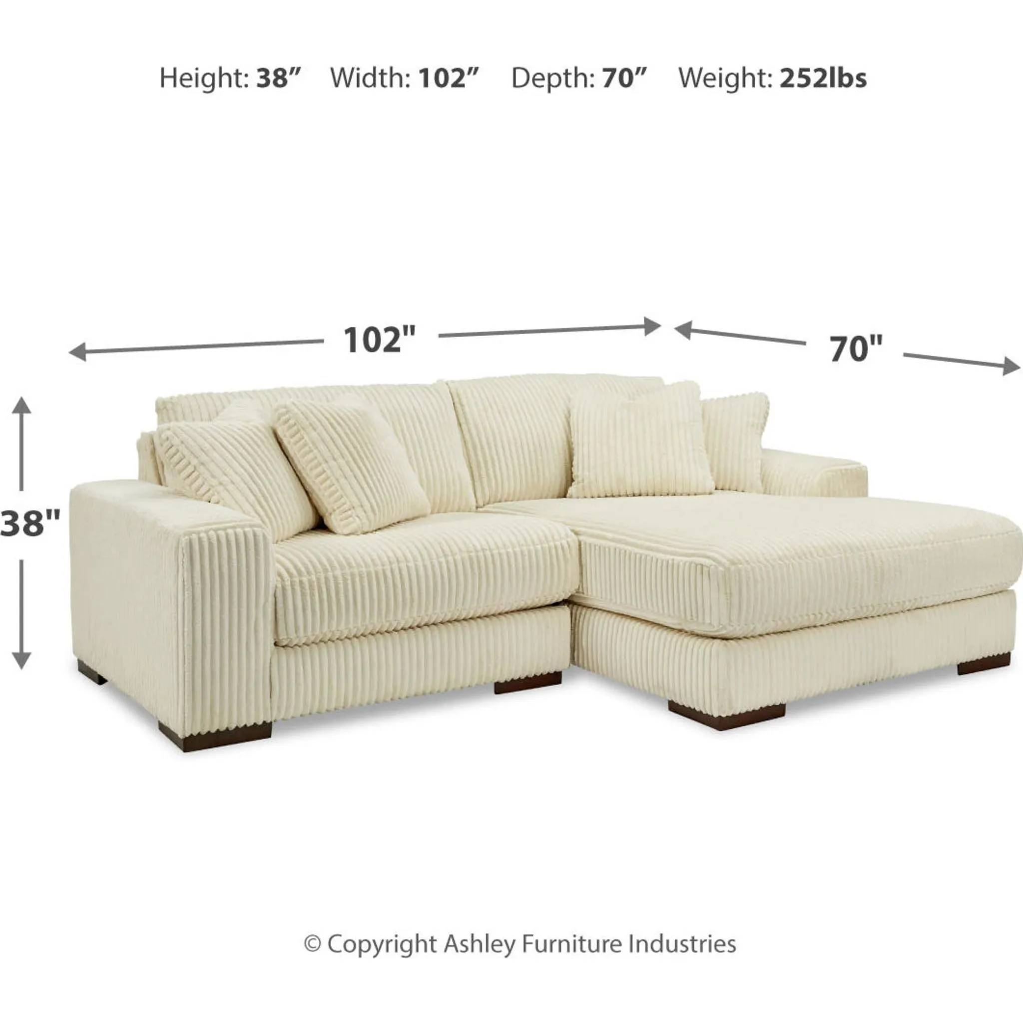 Lindyn 2 Piece Sectional with Chaise