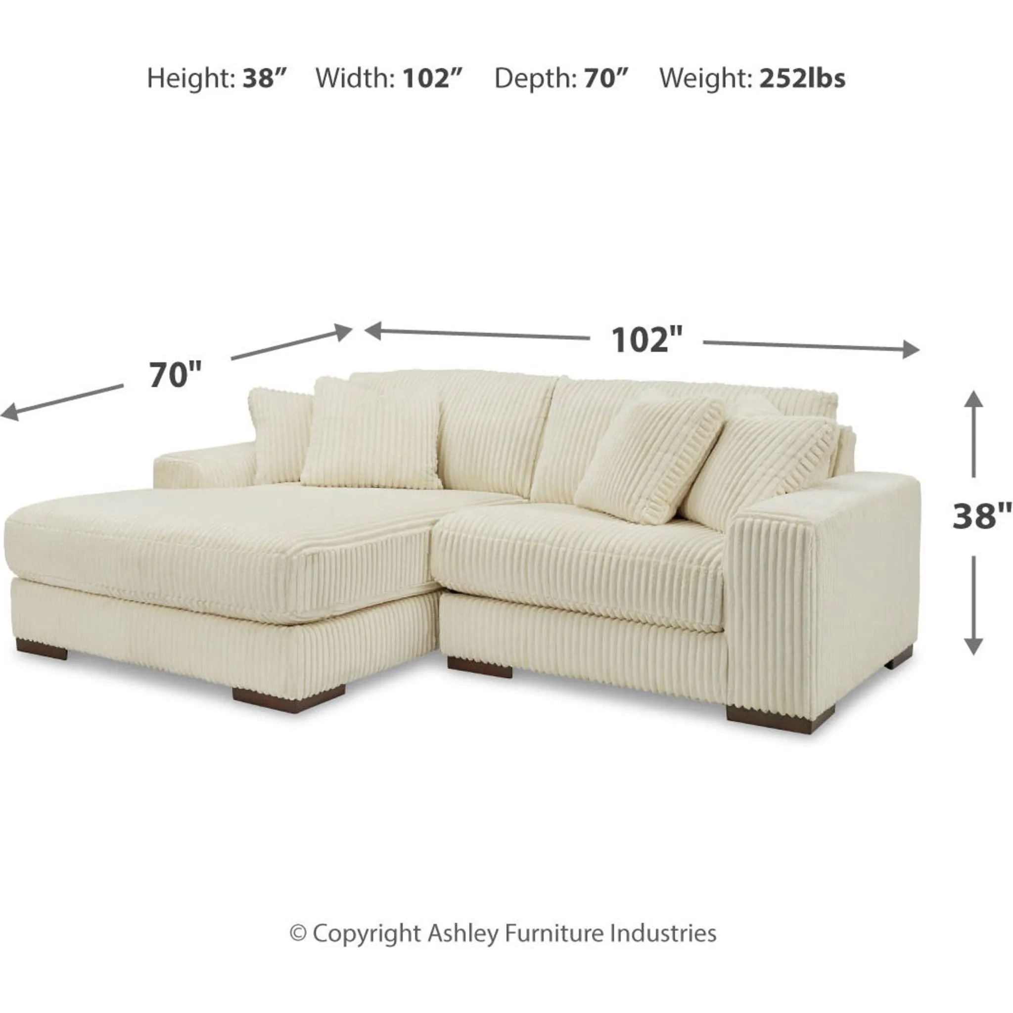 Lindyn 2 Piece Sectional with Chaise