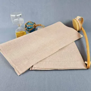 Linen Bath Towel: Natural Huck