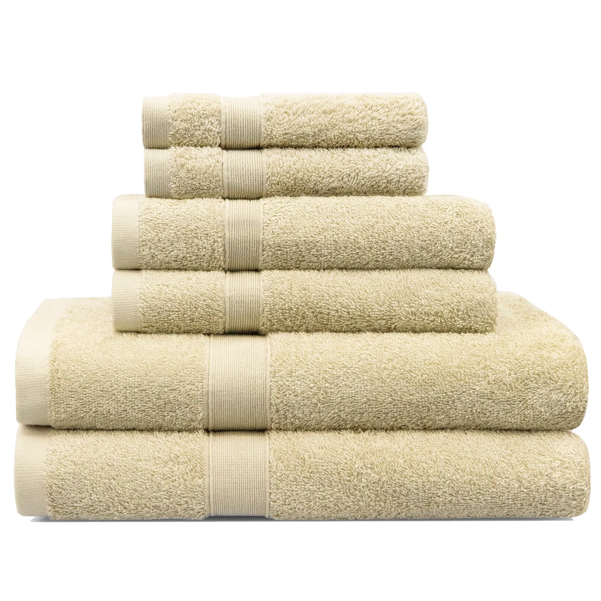 Linenova Cotton Bath Towel 6 Piece Pack