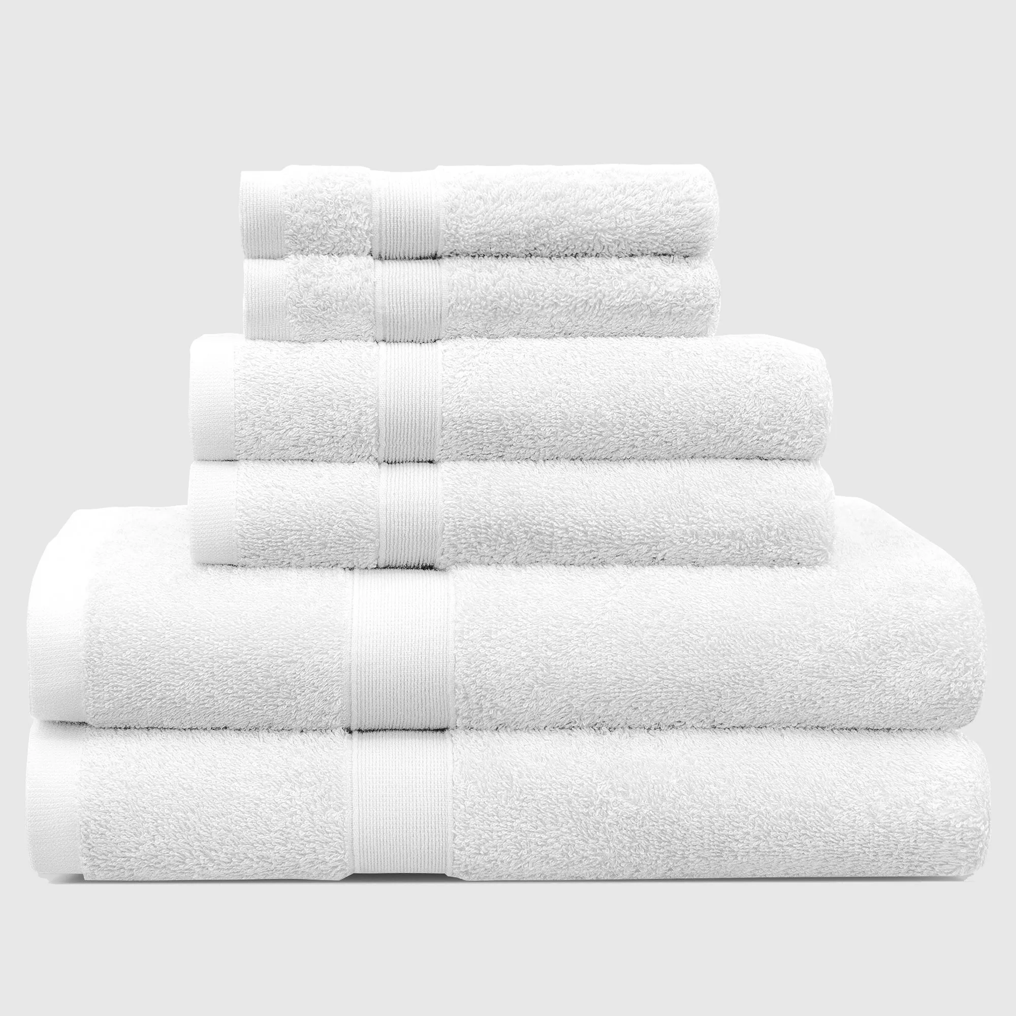 Linenova Cotton Bath Towel 6 Piece Pack