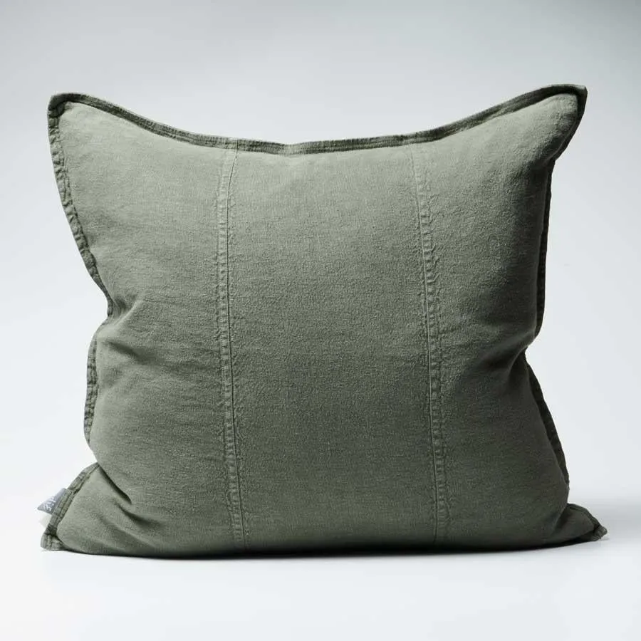 Luca Khaki Linen Cushion | Assorted Sizes