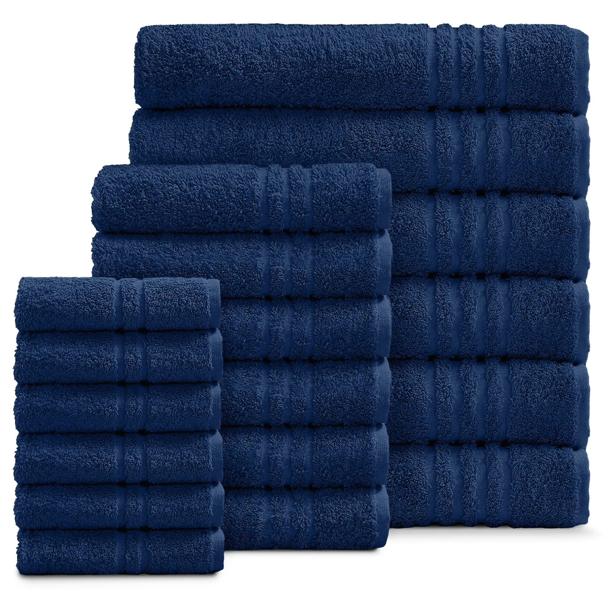 Luxury Cotton 18-Piece Face-Hand-Body Towel Set