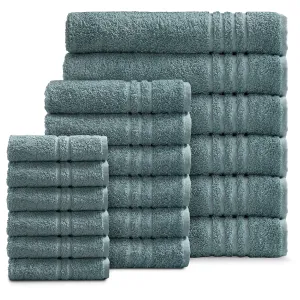 Luxury Cotton 18-Piece Face-Hand-Body Towel Set