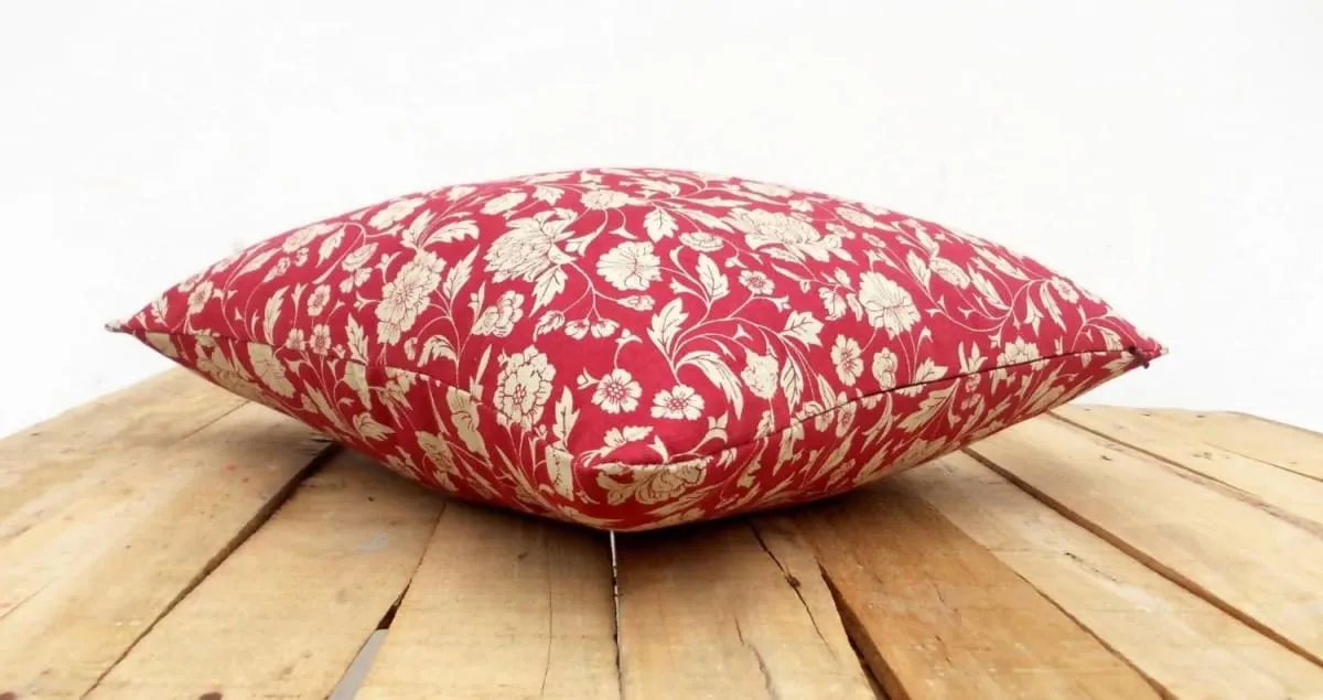 Marsala throw pillow cover, Kalamkari print, Indian ethinic, cotton pillow, sizes available.