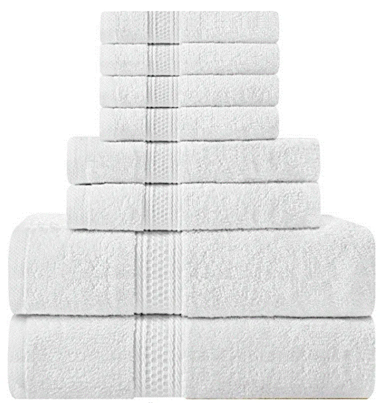 Monogram 3 Piece White Towel Set