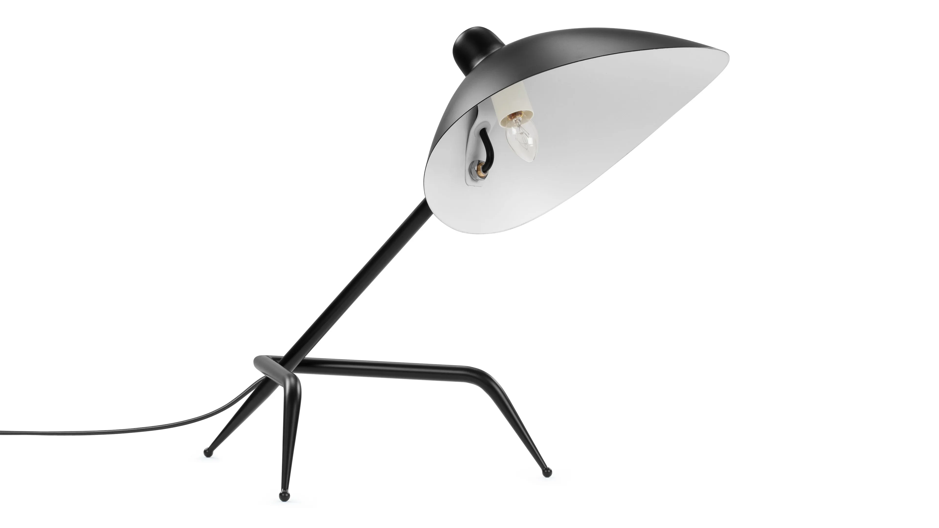 Mouille - Mouille Tripod Table Lamp, Black