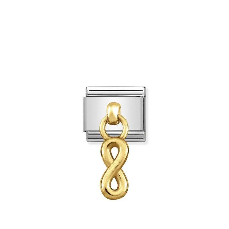 Nomination Composable Link Infinity Hanging Charm, 18K Gold