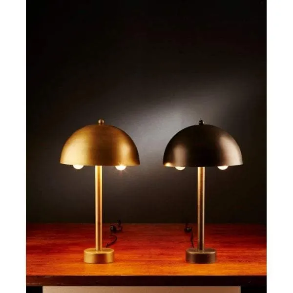 Parker Table Lamp in Antique Zinc