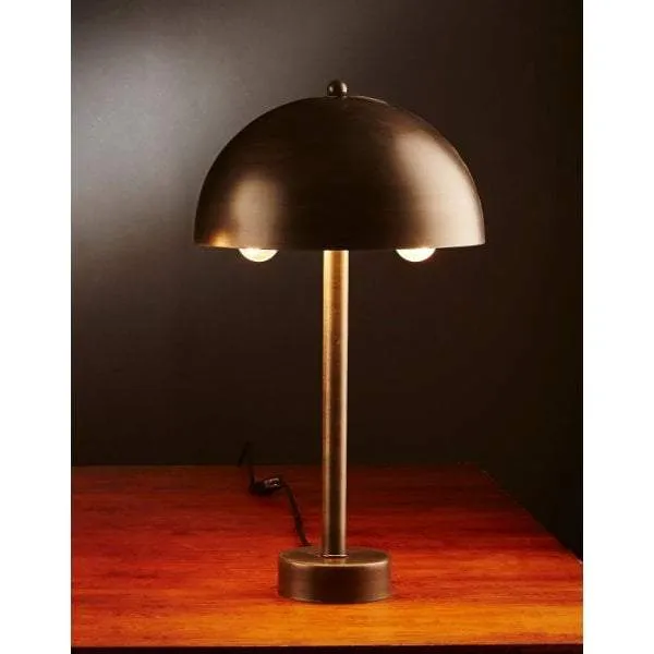 Parker Table Lamp in Antique Zinc