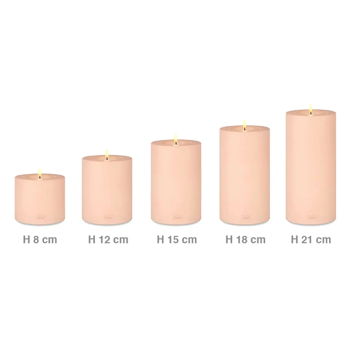 Qult Farluce Trend Colour Candle Holder (Rose Pink)