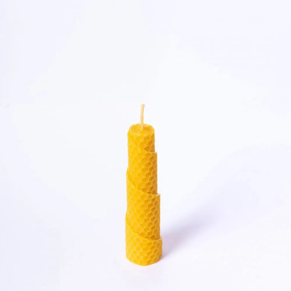 Rainbow Candles Irish Beeswax Candles - Coil