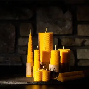 Rainbow Candles Irish Beeswax Candles - Coil