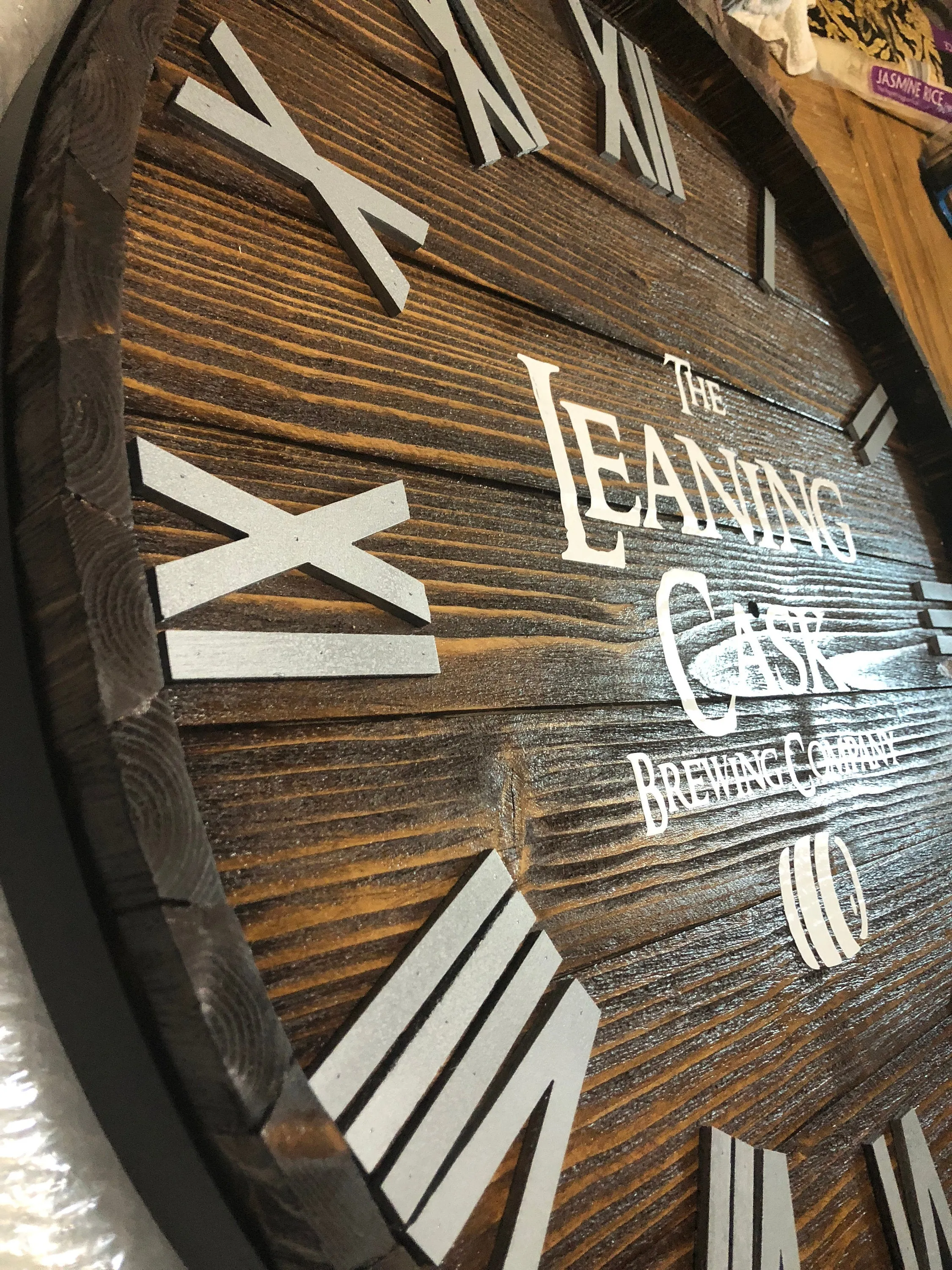 Rustic Wine Barrel Clock