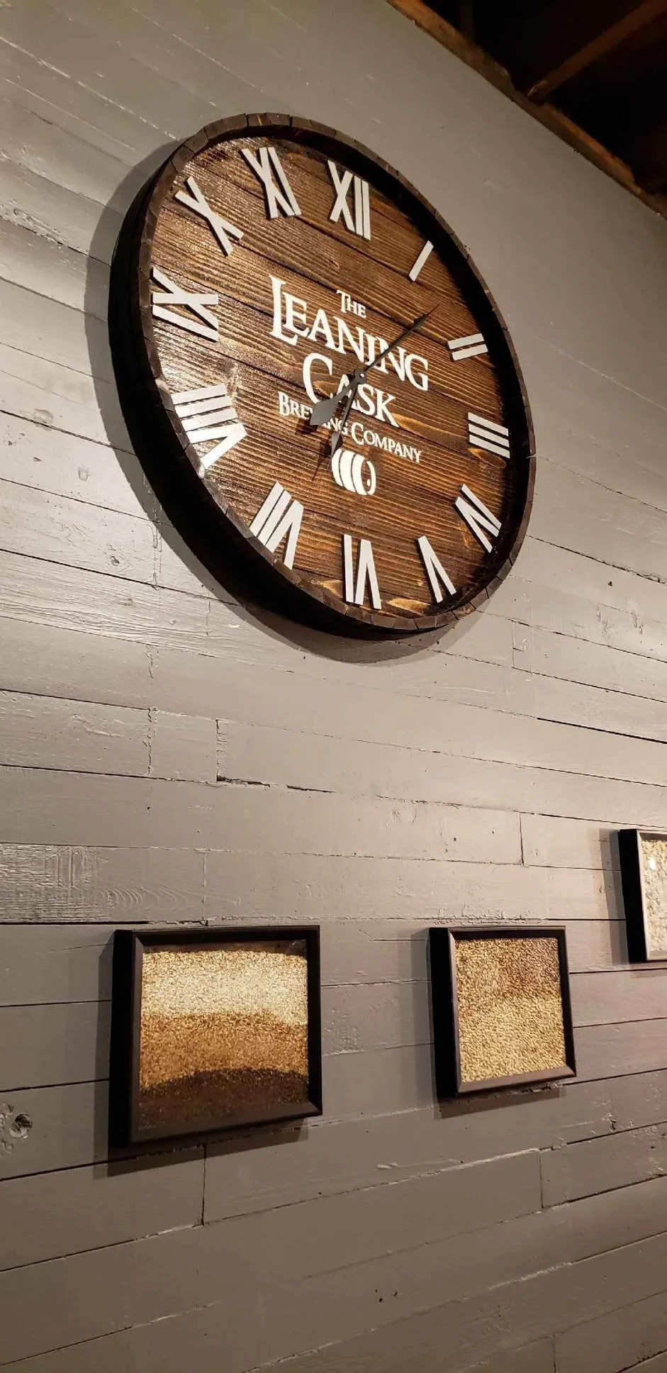 Rustic Wine Barrel Clock