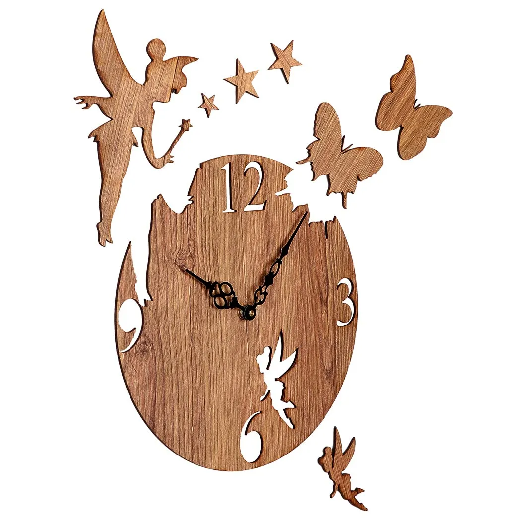 Sehaz Artworks Wooden Wall Clock for Home Stylish Latest | Wall Watch | Designer Wall Clock for Living Room/Bedroom