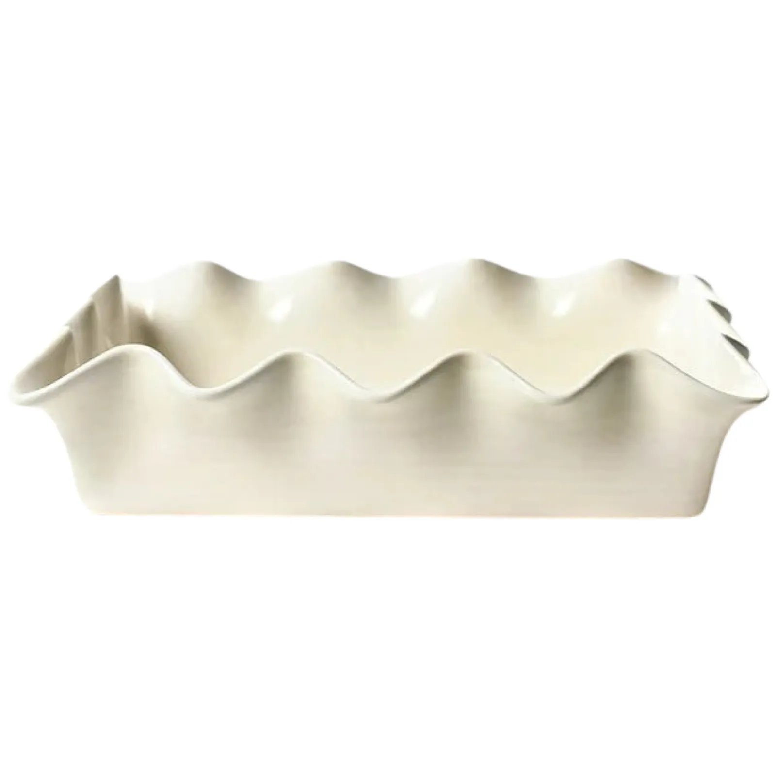 Signature White Ruffle Casserole Dish