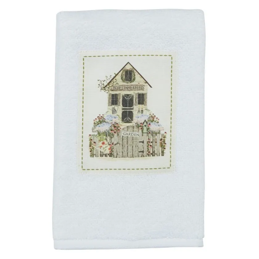 Spring Garden Terry Fingertip Towels - Set of 2