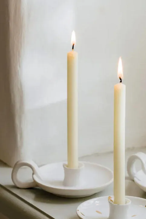 St. Eval Mini Speckled Candle Holder with Handle