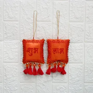 Sustainable Shubh Labh Hangings (Orange)