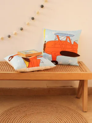 The Wright Flyer - Set Of 2 Shaped Cushions (Multi)