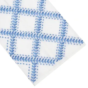 Trellis Tip Towel - (blue or cream)