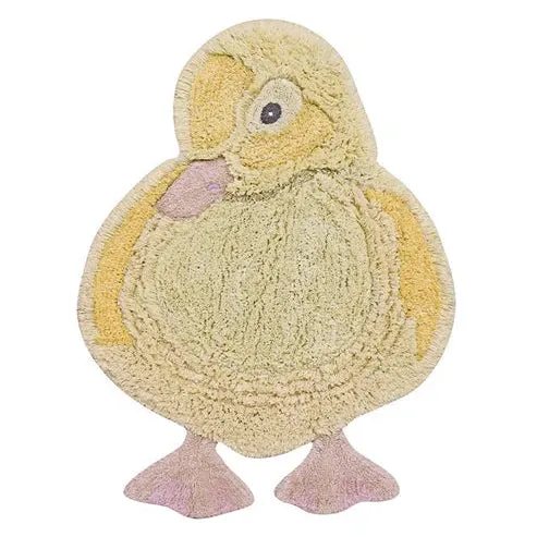 Washable Animal Cotton Rug Ducky