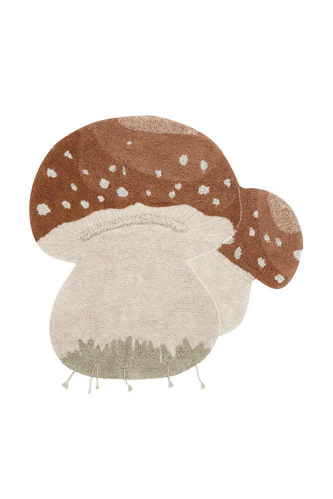 WASHABLE COTTON RUG BOLETUS