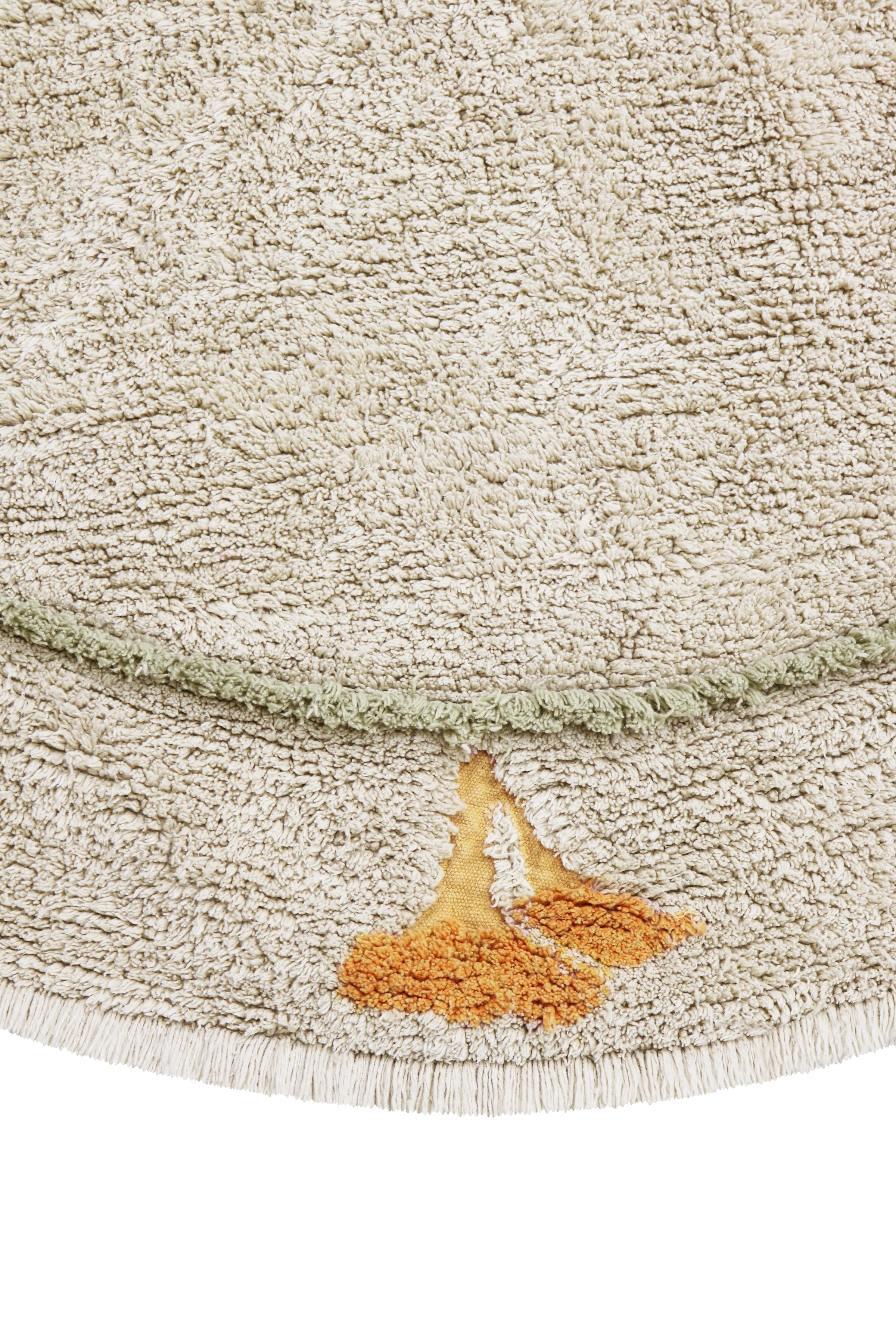 WASHABLE ROUND RUG CHANTERELLE