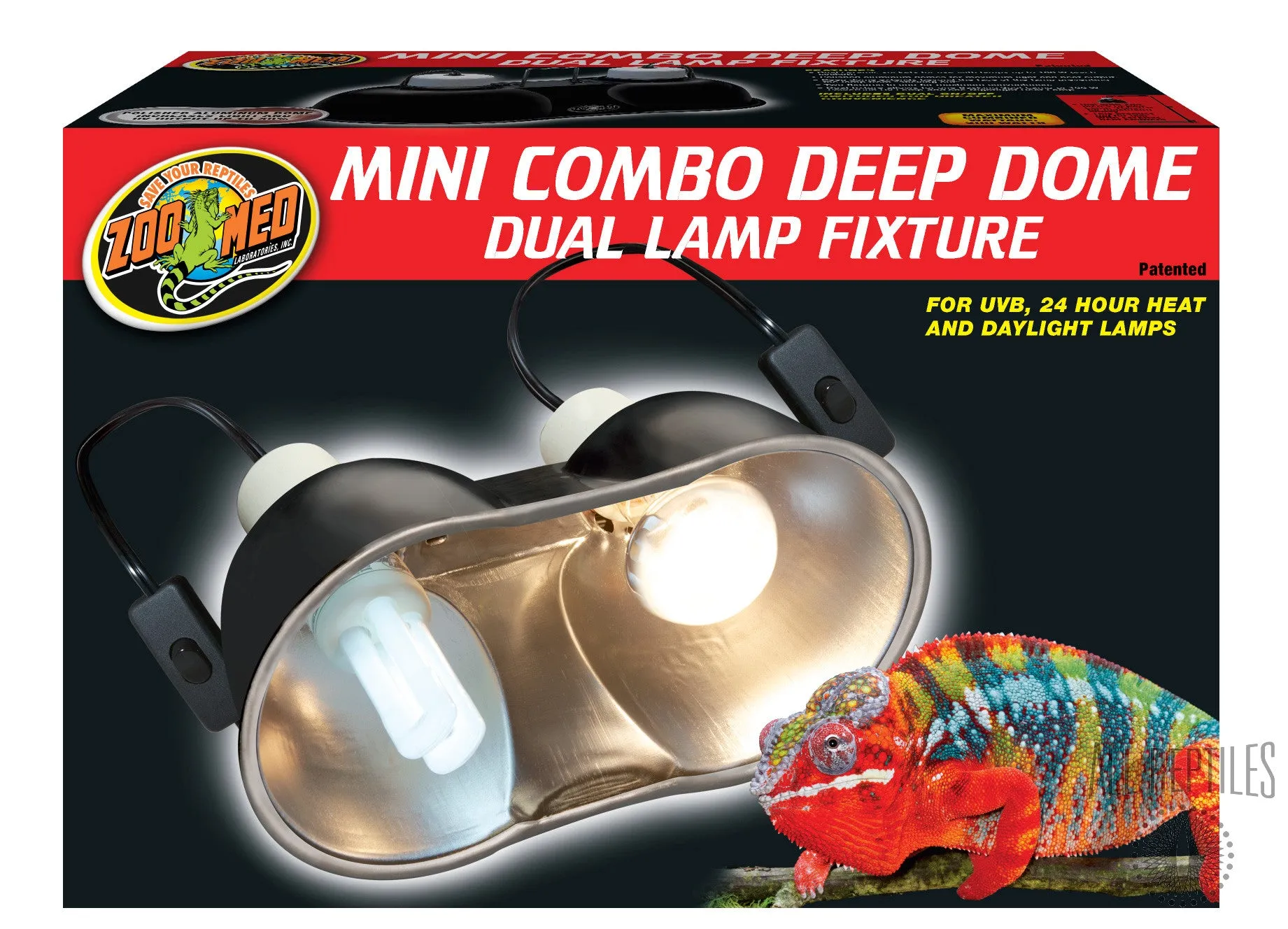 Zoo Med Combo Deep Dome Lamp Fixture